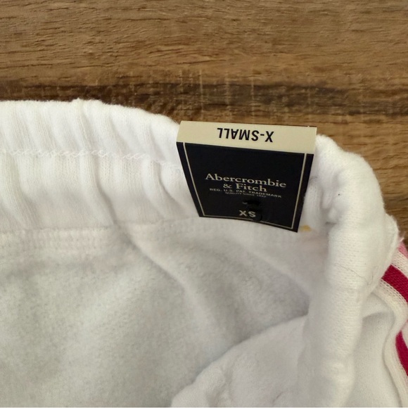 ABERCROMBIE & FITCH White Rainbow Side Stripe Jogger Pants Size XS NWT - Picture 7 of 14